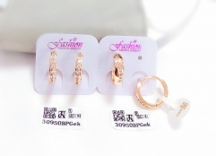 Simple fashion gold color earrings