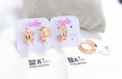 Irregular gold earrings