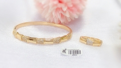 All-match everyday gold bangle ring