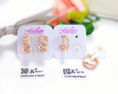 Hollow irregular gold style earrings