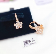 Zirconia Flower All-match Trendy Earrings