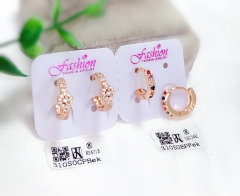 Artificial gemstone exquisite earrings