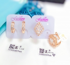 Artificial gemstone exquisite earring