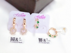 Artificial gemstone exquisite earrings