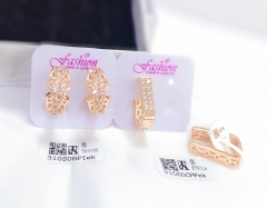 Irregular gold earrings