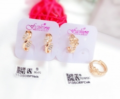 Irregular gold earrings