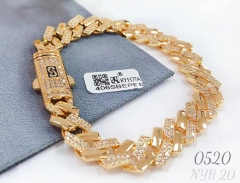 Irregular hollow gorgeous gold/silver bracelet