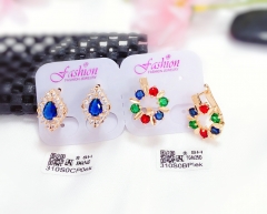 Colorful dazzling popular earring