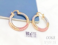 Earrings Gold Polished