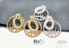 Hollow style/gold earring