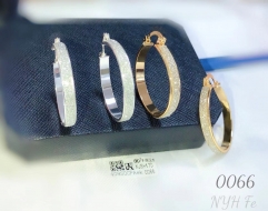 Simple style gold/silver earring