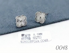 Lucky four leaf silver earrings