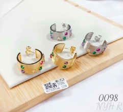 Colorful Zircon Hot Sale Stud Earring