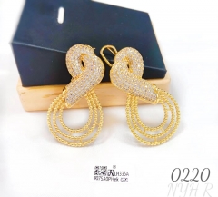 Irregular gold earrings