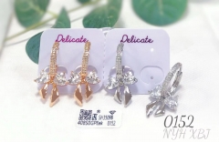 Bow Gemstone Dazzling Earrings