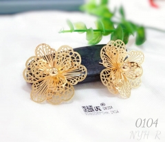 Glossy Fashion Style Flower Earring