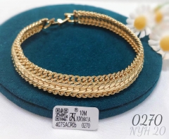 Glossy round arc gold bangle