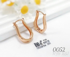 Irregular silver/rose gold earrings