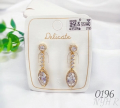 Artificial gemstone exquisite earrings