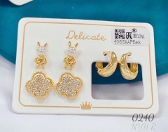 exquisite gold earrings