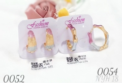 Oil painting color fashion earrings