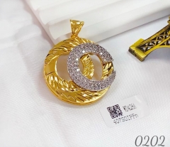 Irregular gold pendant