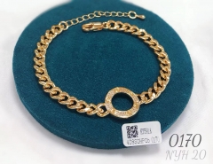 Fashion single gold-tone bracelet