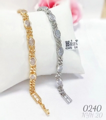 Artificial gemstone exquisite bangle