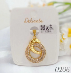 Irregular gold pendant