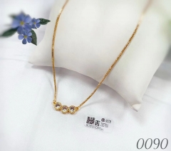 Simple gold necklace