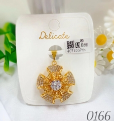 Irregular gold pendant