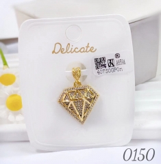 Diamond Shape Gold Pendant