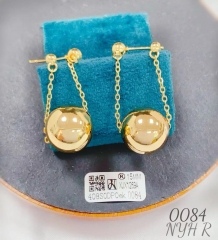 Beads style trendy gold earrings