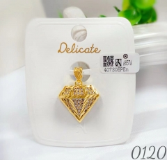 Diamond Shape Gold Pendant