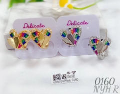 Colorful style gold/silver earrings