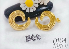 Irregular gold/silver color earrings