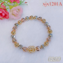 Beautiful and bright beads single bracelet