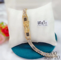 Artificial gemstone exquisite bangle