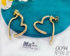 Simple gold bright earring