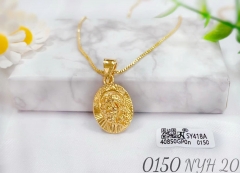 Irregular gold pendant necklace