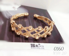 Beads style fashion gold bangle