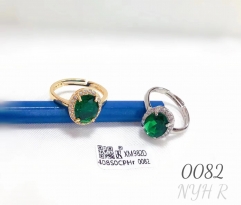 Green zircon bright ring