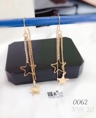 Tassel Star Pendant Gold/Silver Earrings