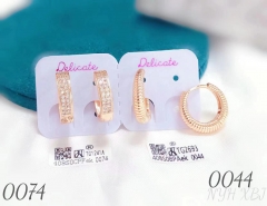 Simple style gold earring