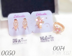 Exquisite rose gold earrings