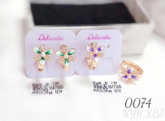 Green/purple color rose gold