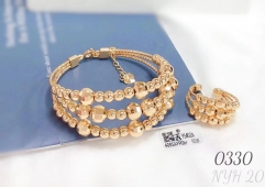 Beads style fashion gold/silver bangle ring