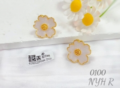 Exquisite whiter flower earring