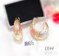 Oil painting style fashion earring