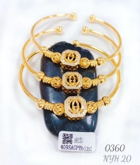 Classic style beads bangle set